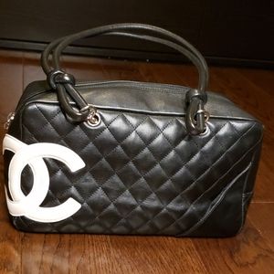 CHANEL Vintage Cambon calfskin Bowler